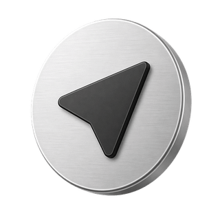Decorative 3D arrow icon indicating 